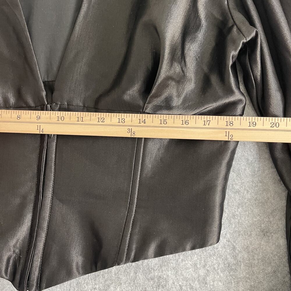 Kilentar Joyo Silk Corset Top Womens 18UK 14US Black Balloon Sleeve Avant Garde - Picture 11 of 16